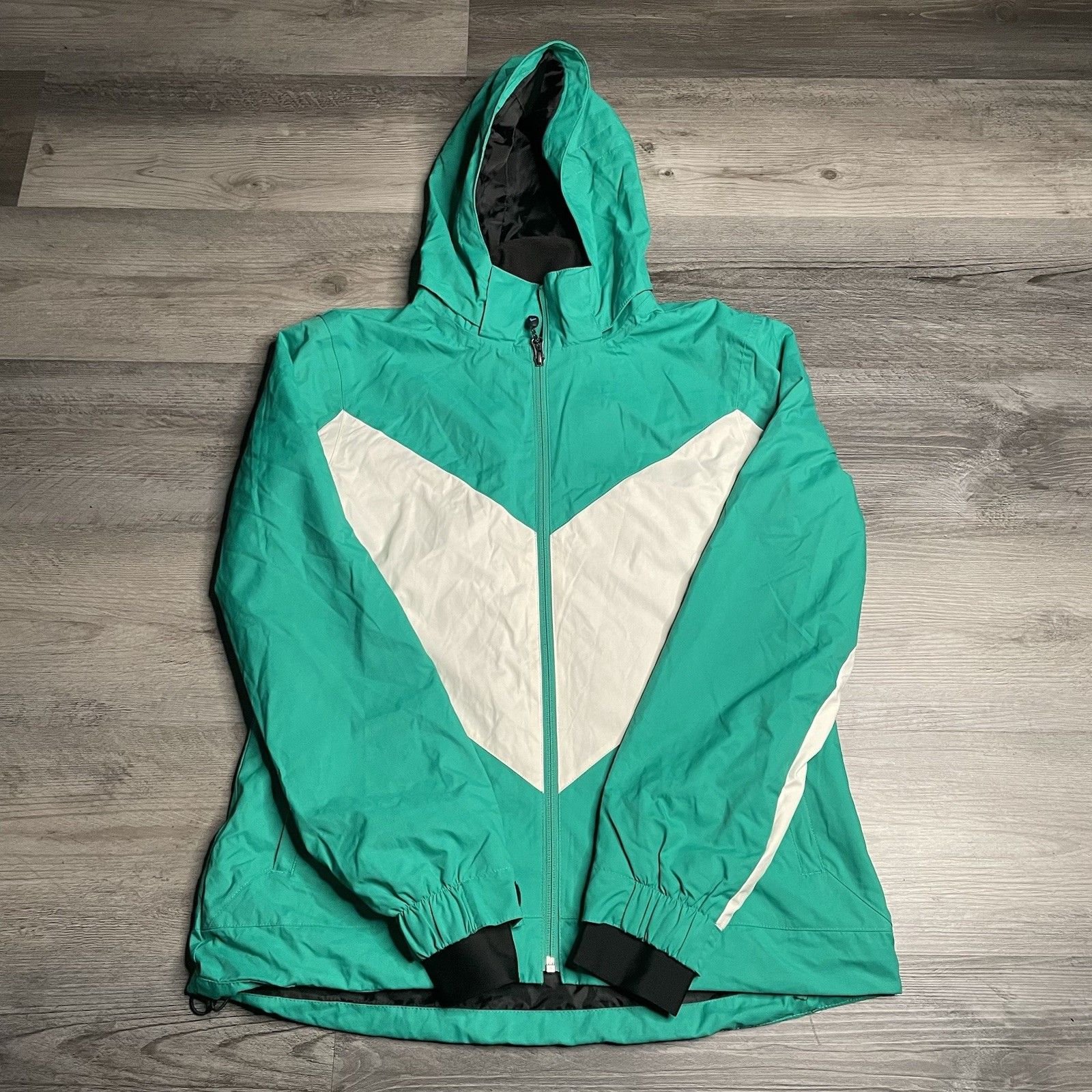 Polar Edge Women’s Clean Green Medium Lightweight Full Zip Jacket Coat
